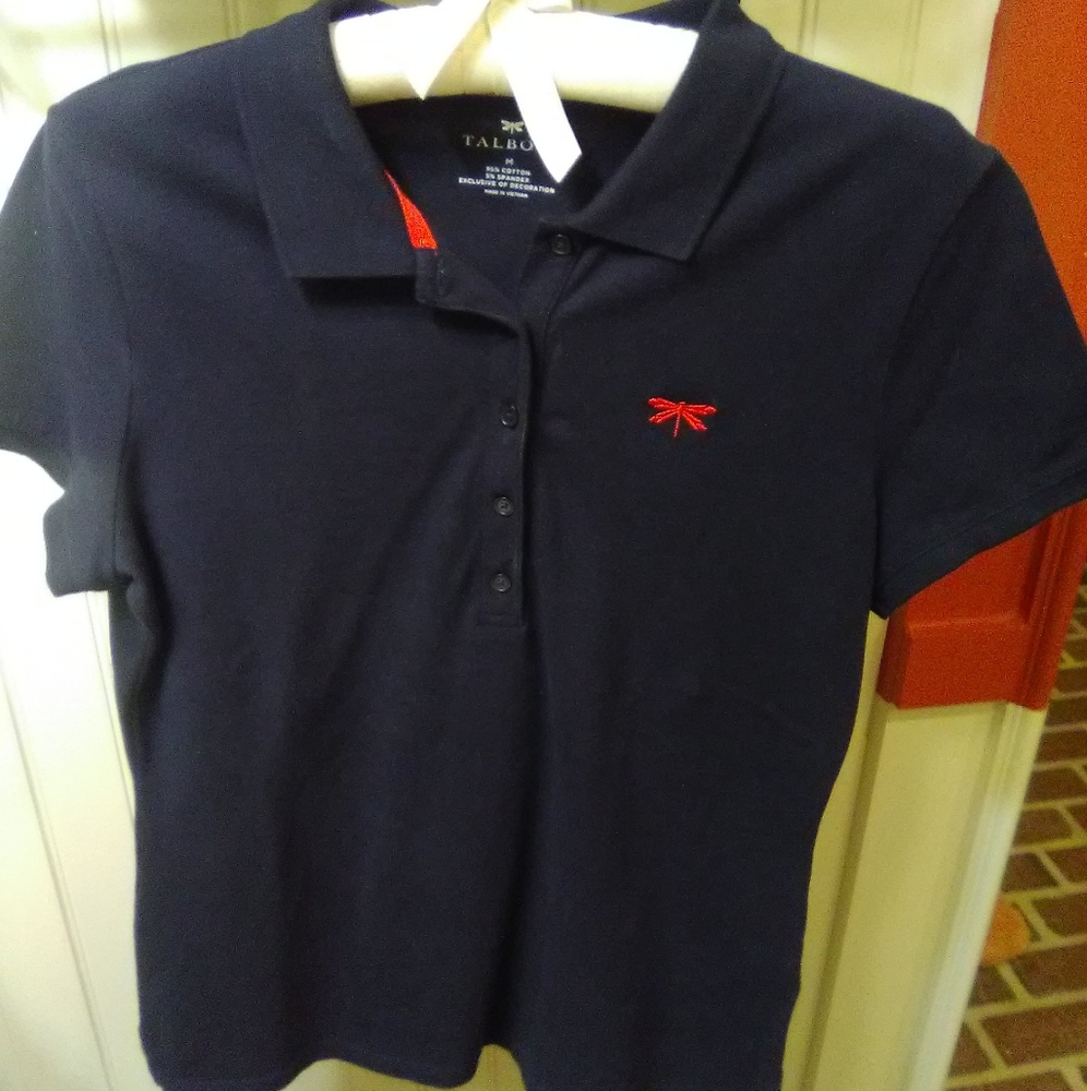 Talbot's sz Med navy polo